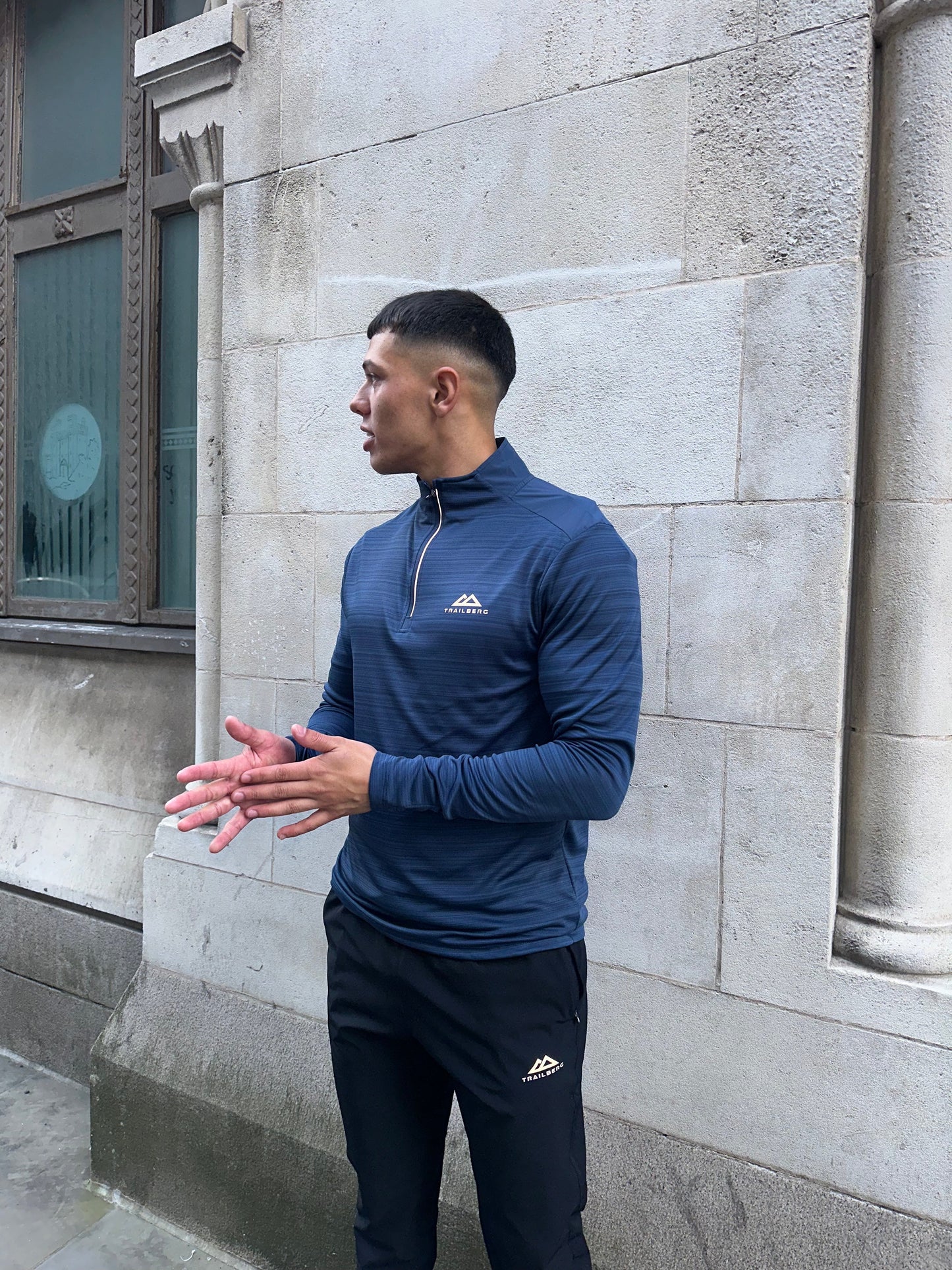 Trailberg Cloud 3.0 Quarter Zip - Navy