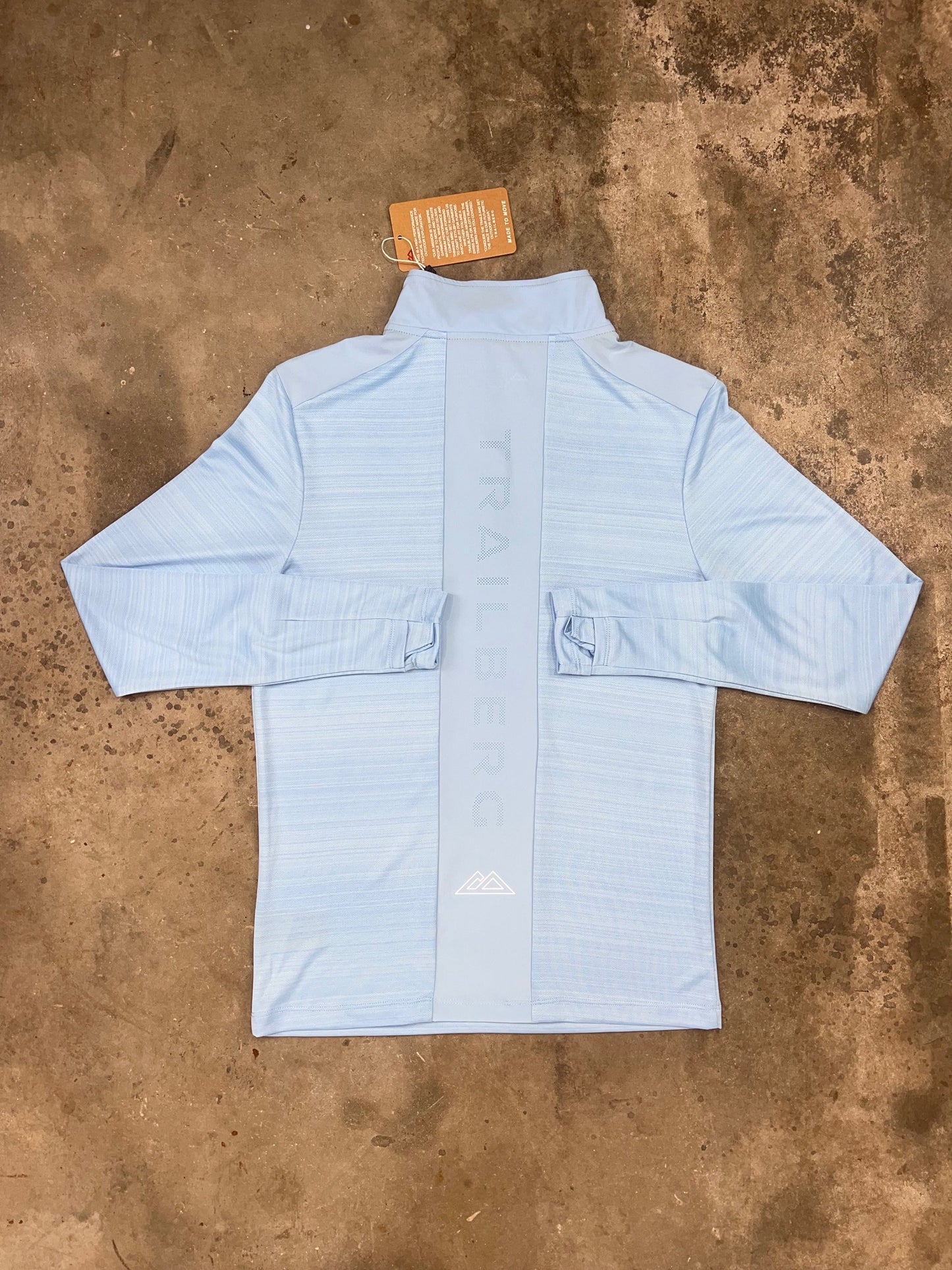 Trailberg Cloud 3.0 Quarter Zip - Sky Blue