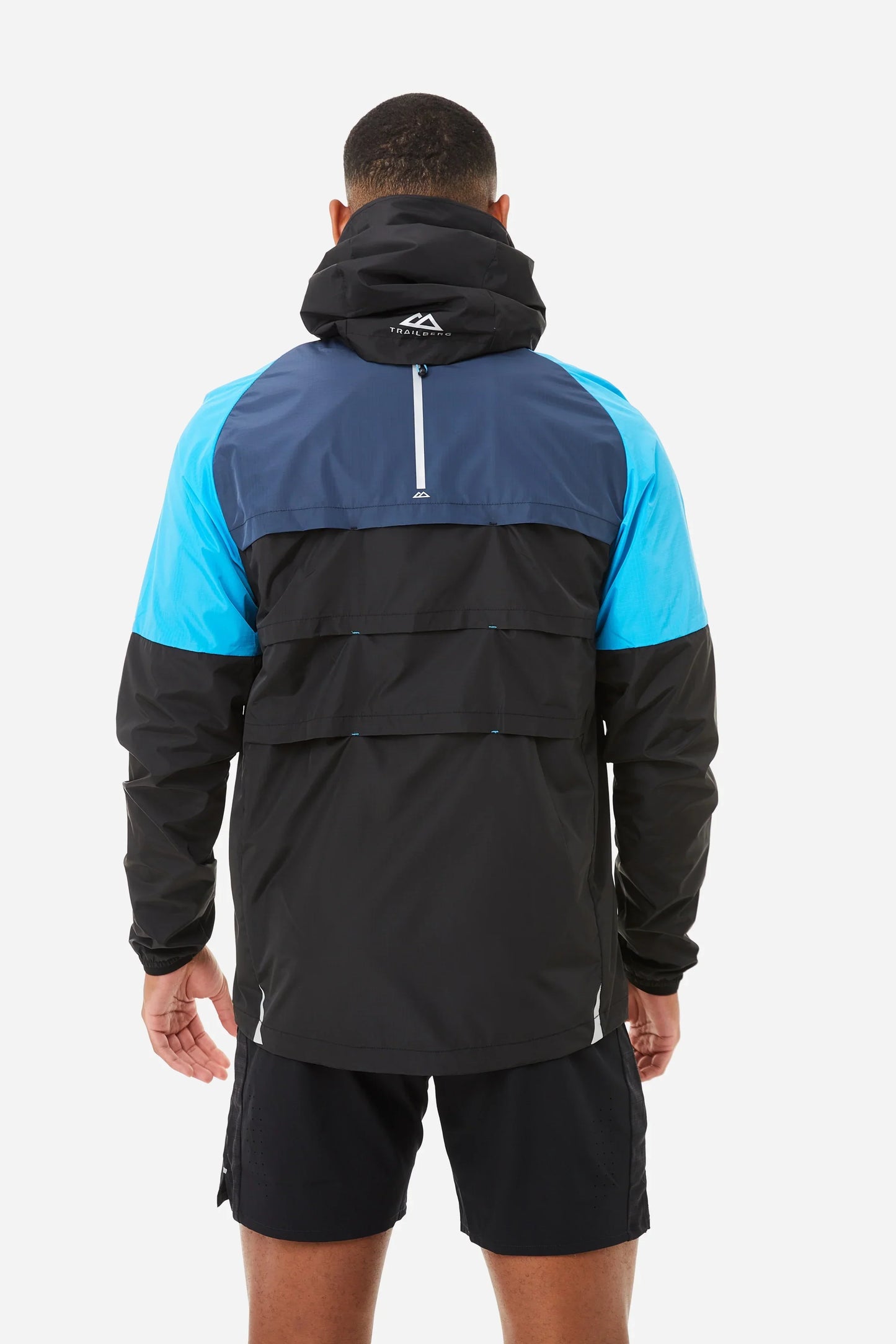 Trailberg Ozone/Cloud 3.0 Black/Blue Set - Windbreaker / Black Pants