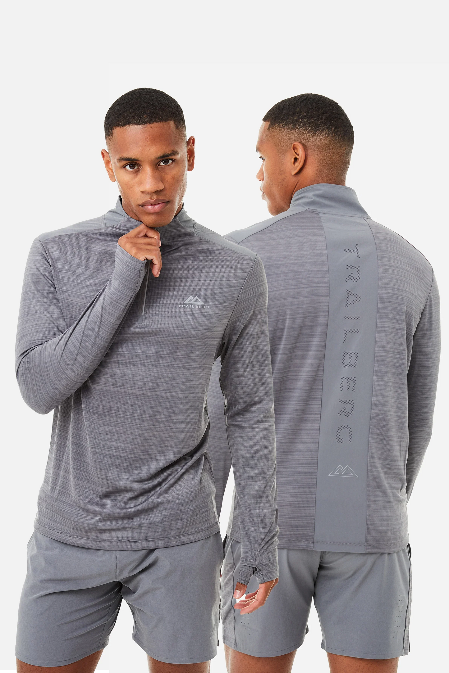 Trailberg Cloud 3.0 Quarter Zip - Grey