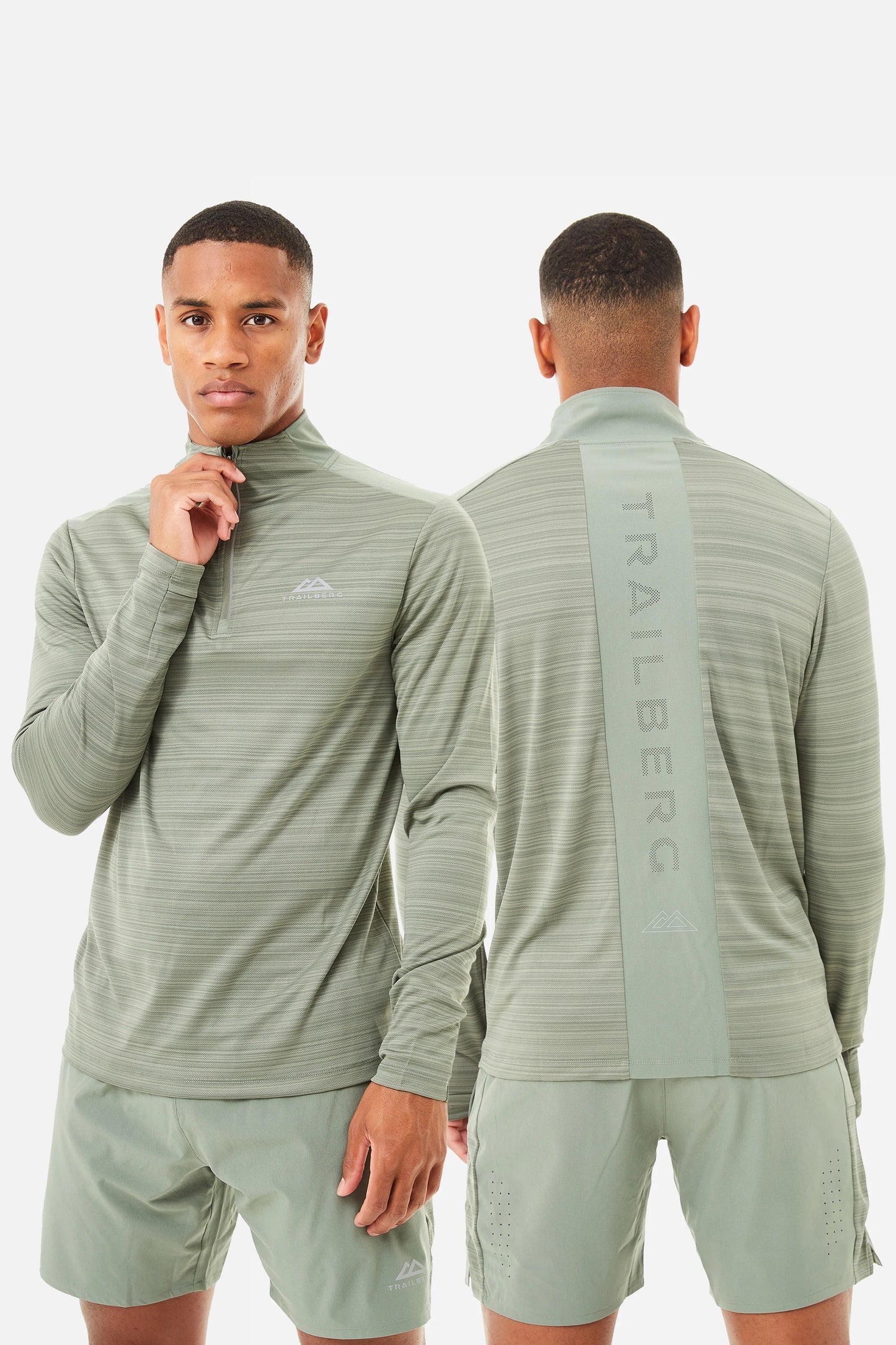 Trailberg Cloud 3.0 Sage Set - Quarter Zip / Sage Pants