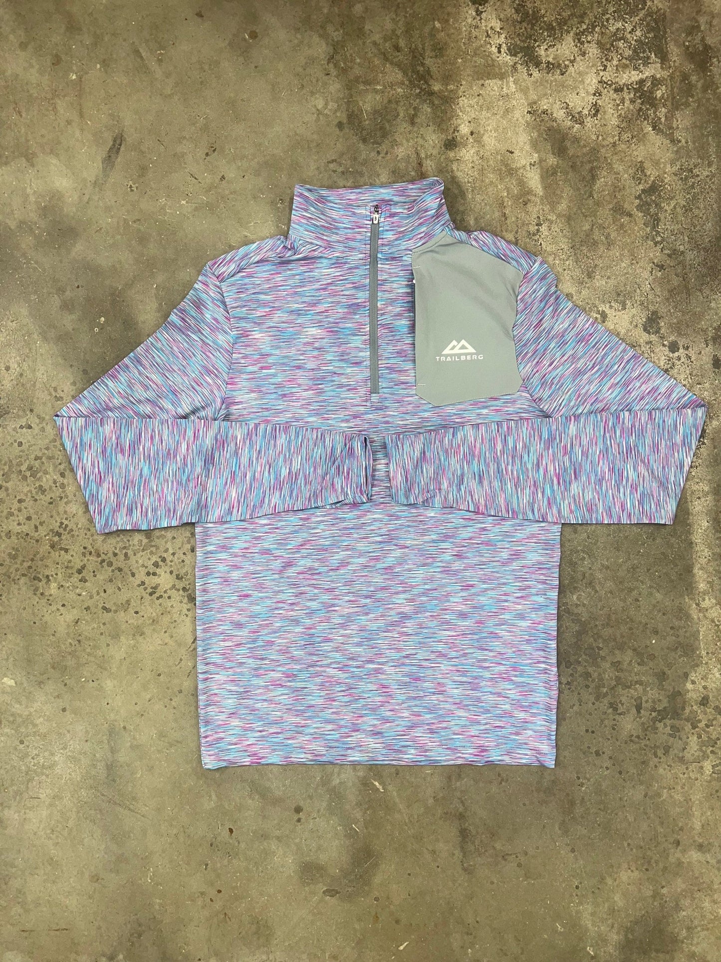 Trailberg Space Quarter Zip - Pink/Grey